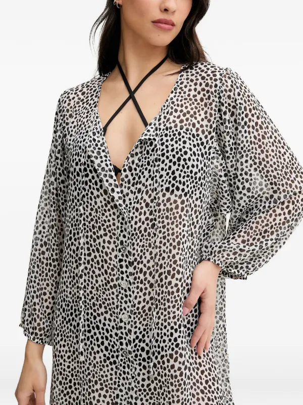 michael kors beach dress Michael Kors Women's Long-Sleeve Beach Shirt Dress