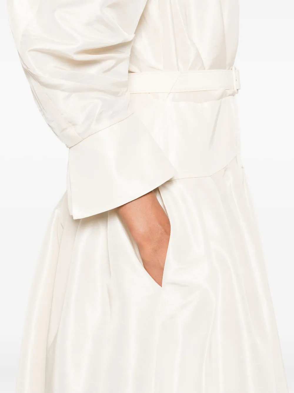 Rebecca Vallance belted midi dress Beige