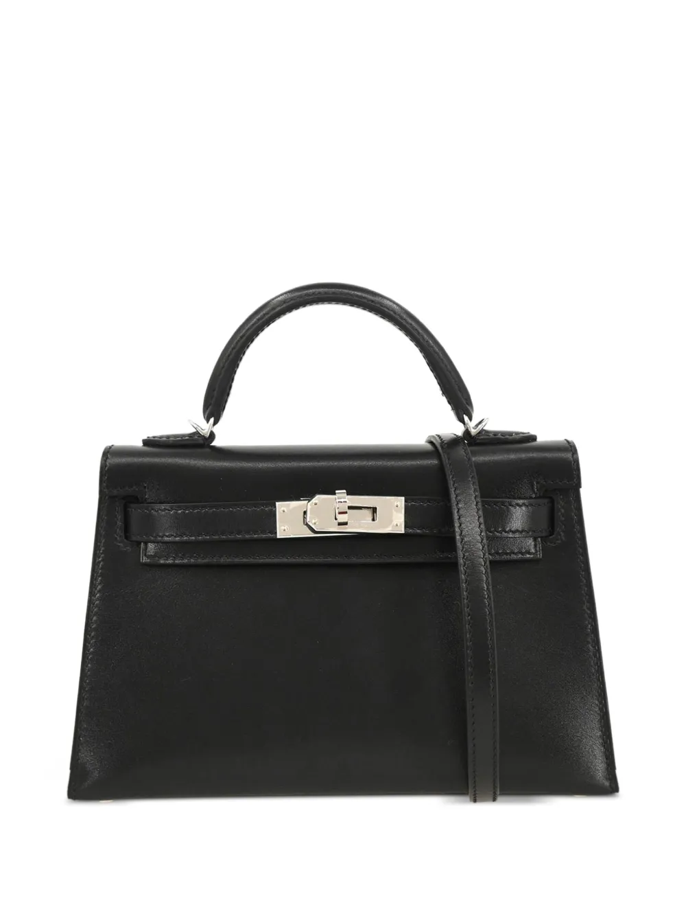 Hermès Pre-Owned 2019 ケリーセリエ ハンドバッグ ミニ - ブラック Hermès Pre-Owned 2019 ケリーセリエ ハンドバッグ ミニ - ブラック