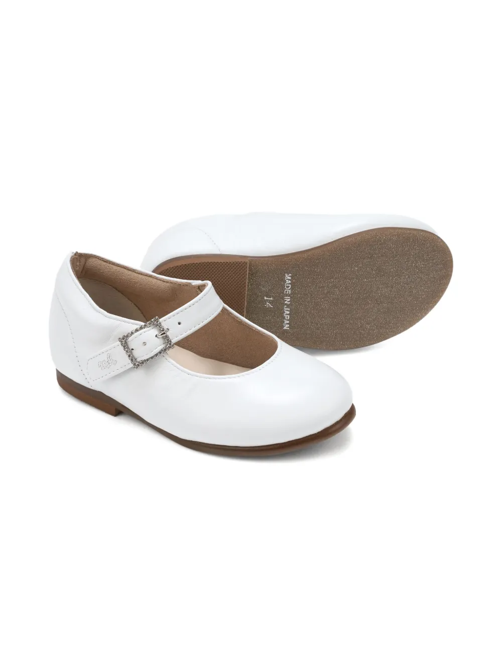 Miki House leather ballet flats | Teen Girl Shoes | Image 2