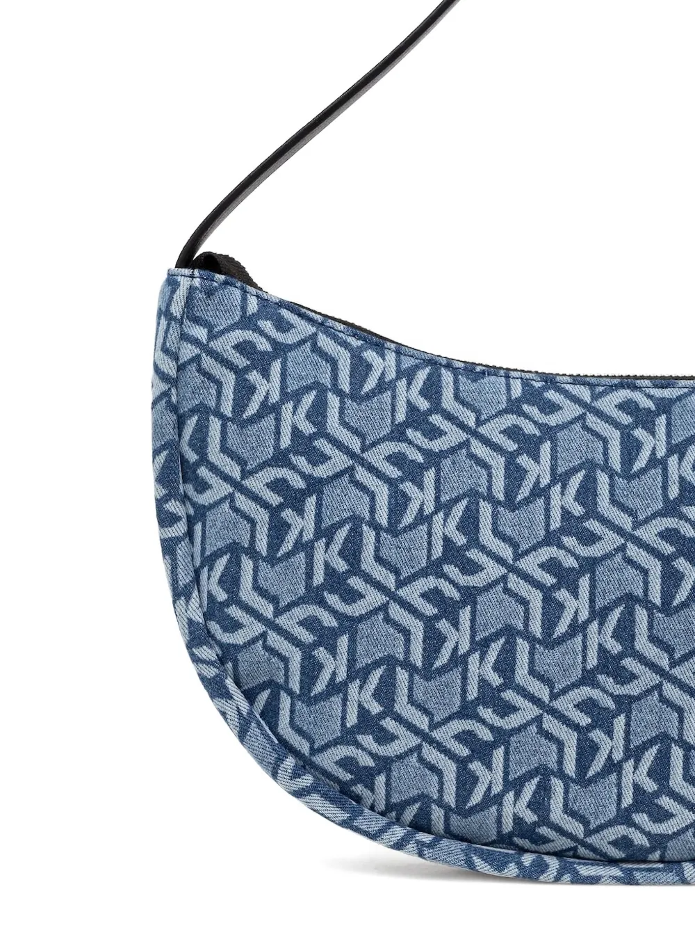 Karl Lagerfeld Jeans Schoudertas met monogram - Blauw
