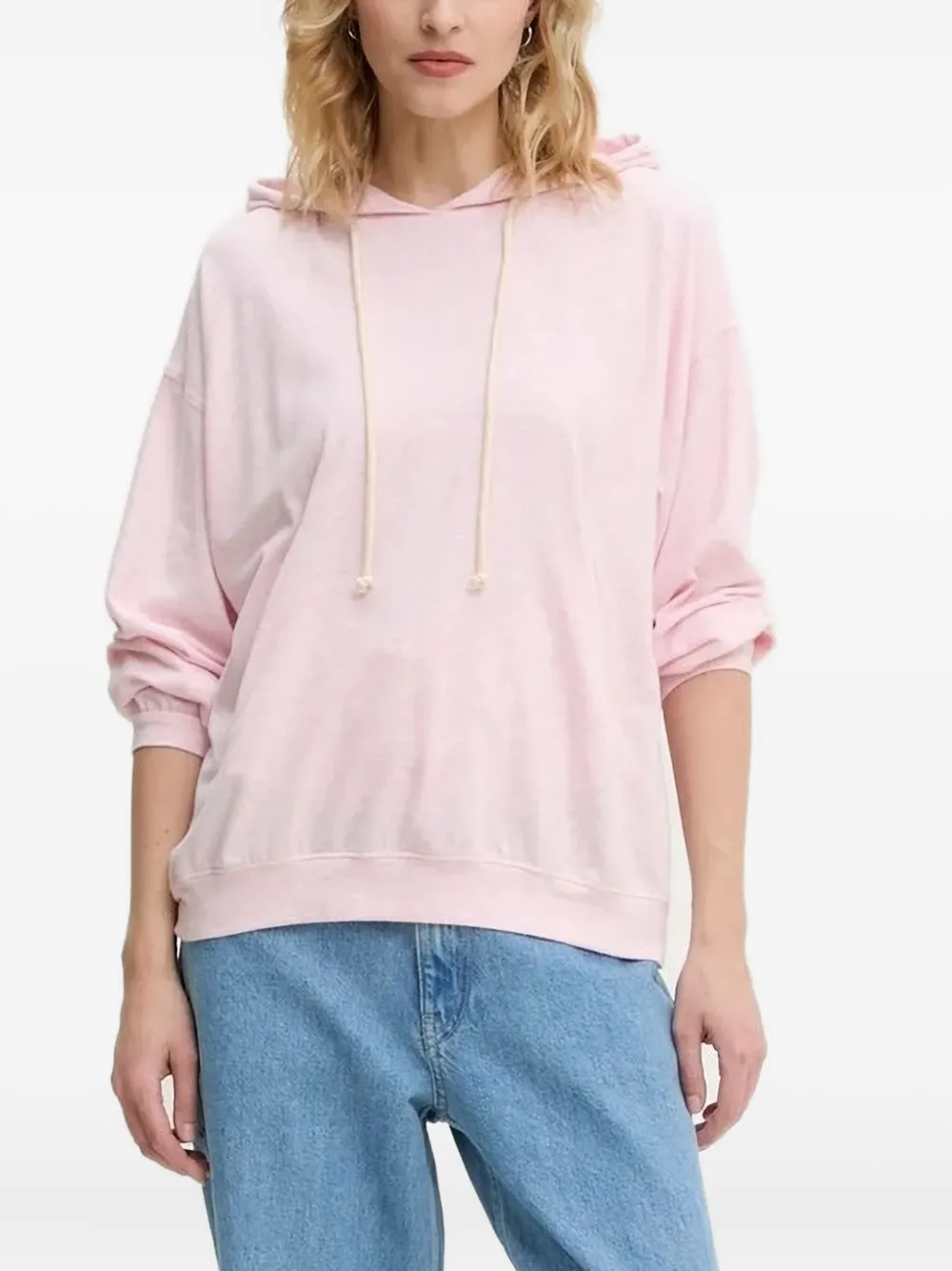American Vintage hooded pocket top Roze