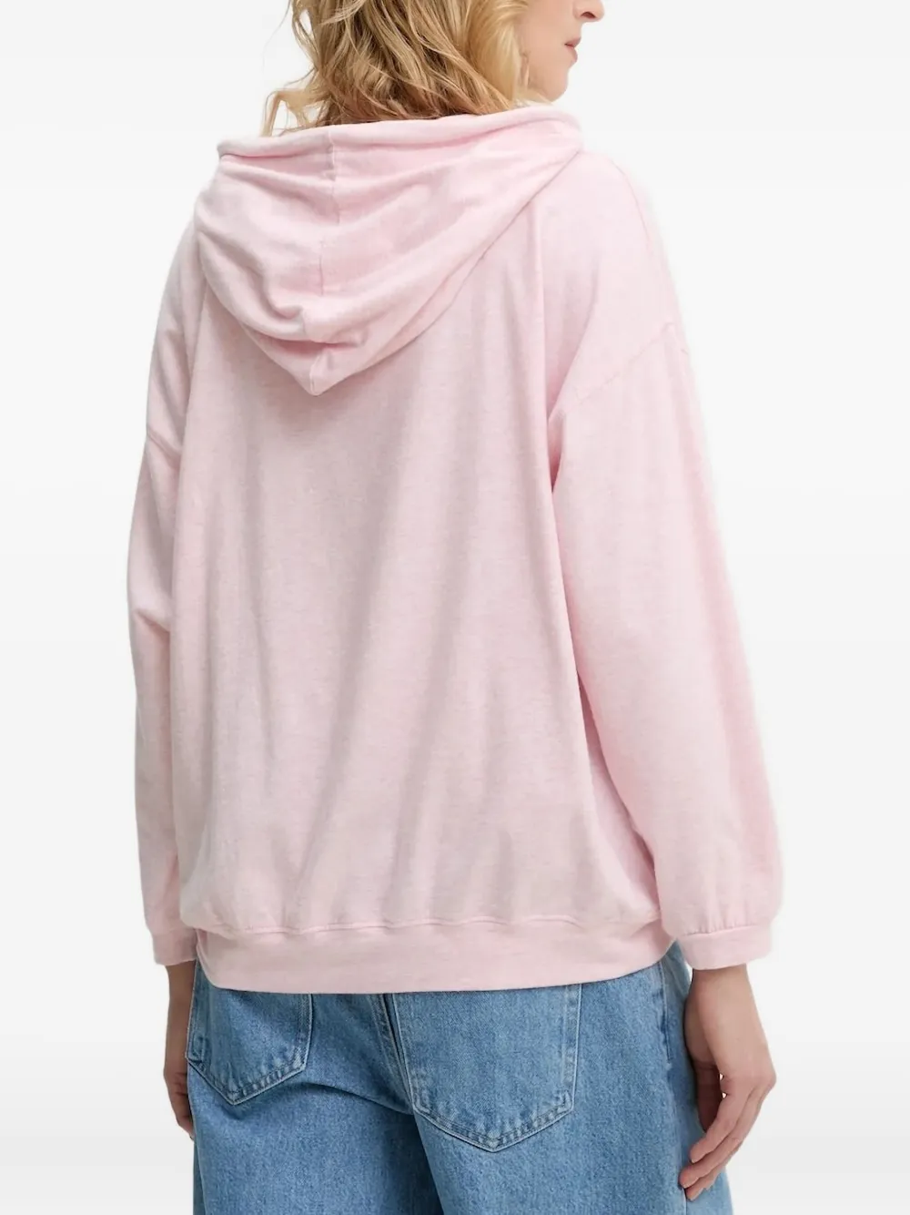 American Vintage hooded pocket top Roze