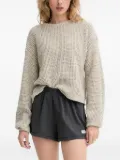 American Vintage waffle-knit sweater - Neutrals