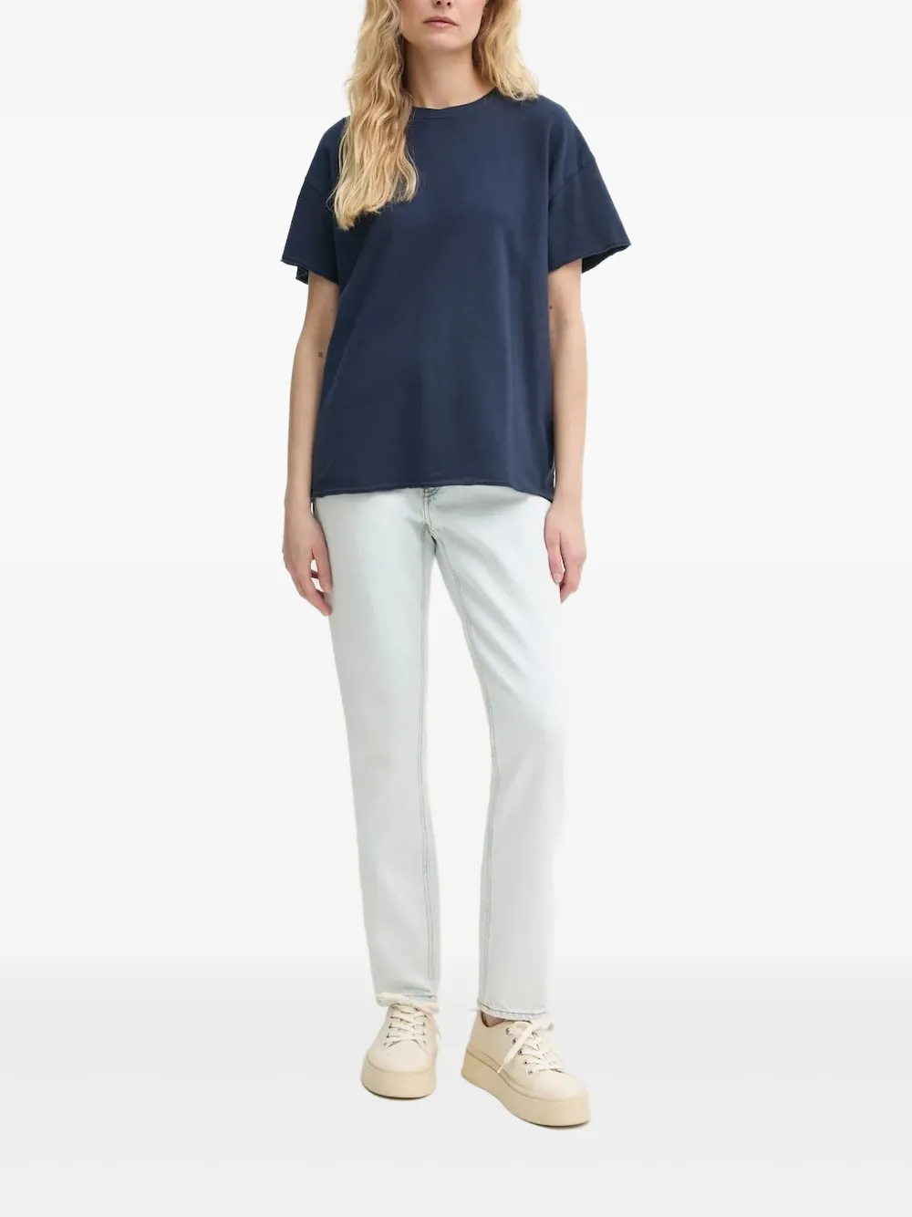 American Vintage Jeans met verwassen-effect Blauw