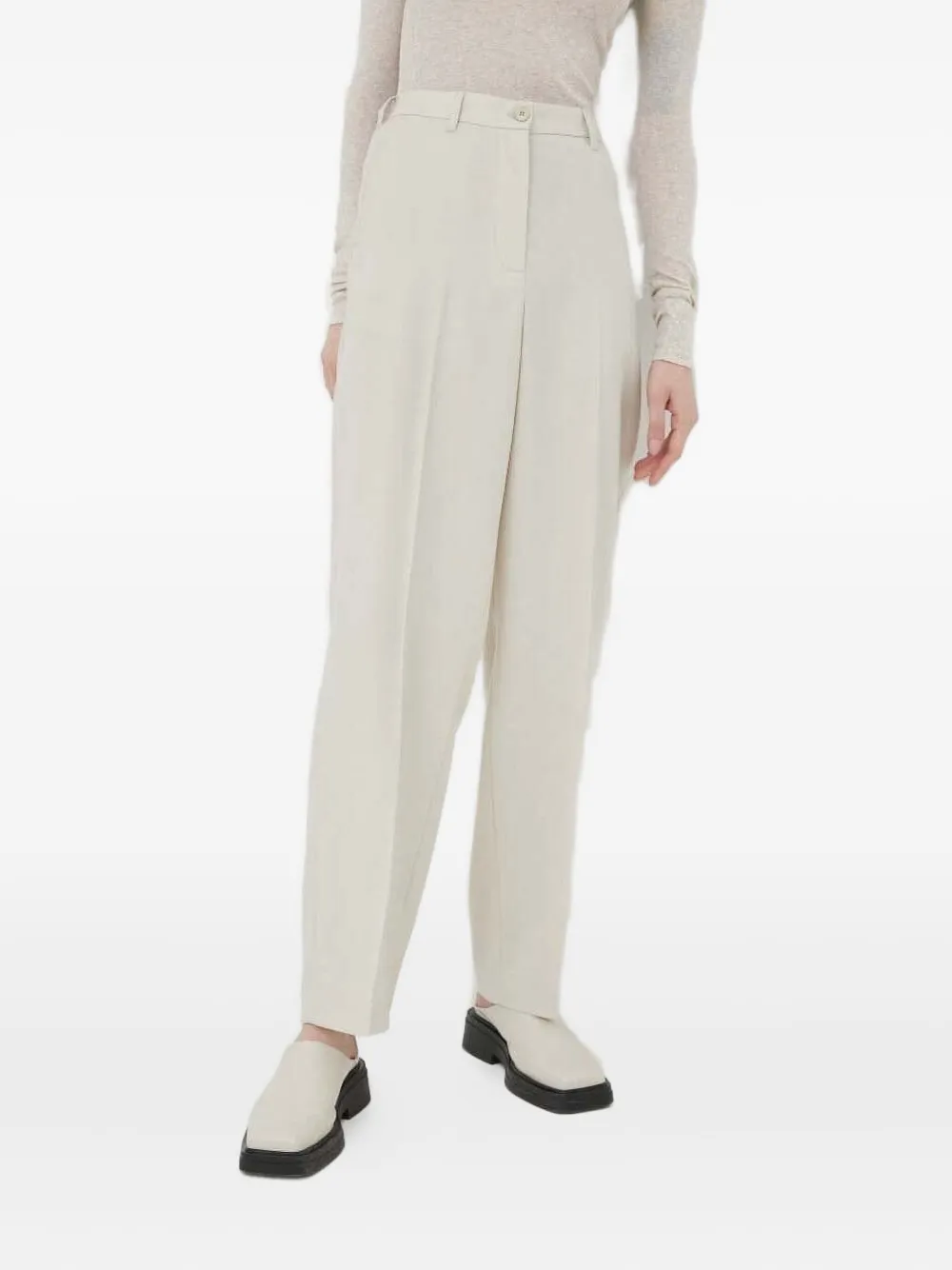 American Vintage Pleated-front Trousers In Neutral