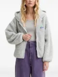American Vintage Hoktown teddy-fleece zip-up hoodie - Grey