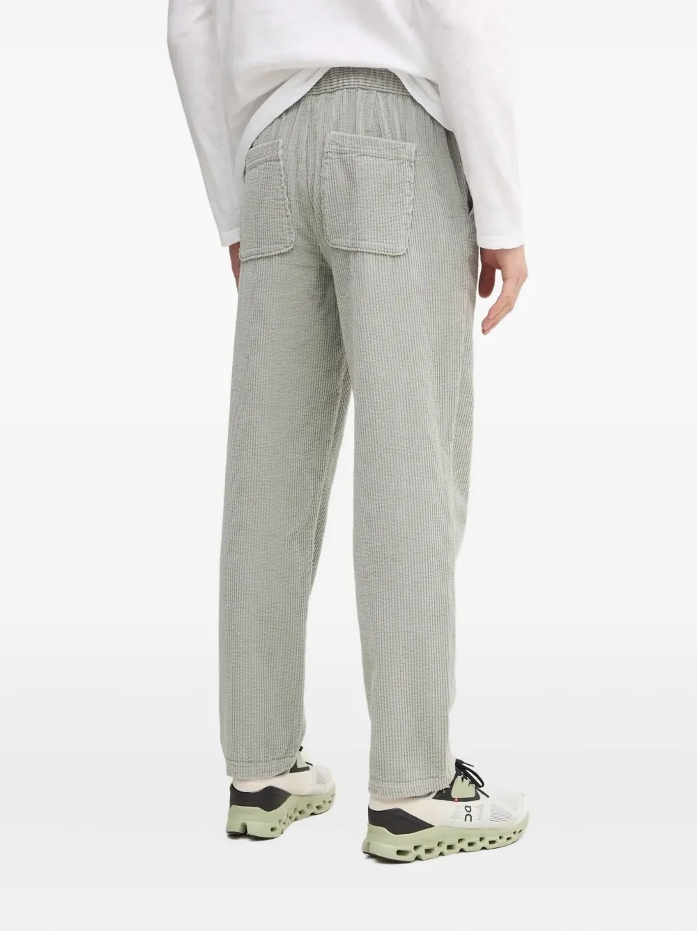 American Vintage corduroy pull-on trousers - Grijs