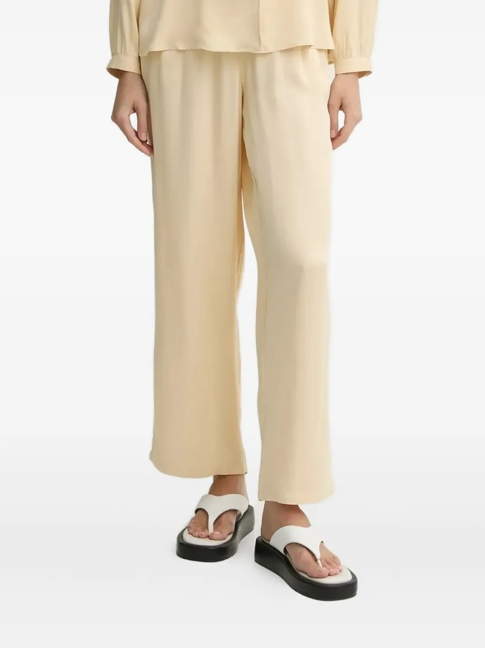 American Vintage Unyl broek Beige
