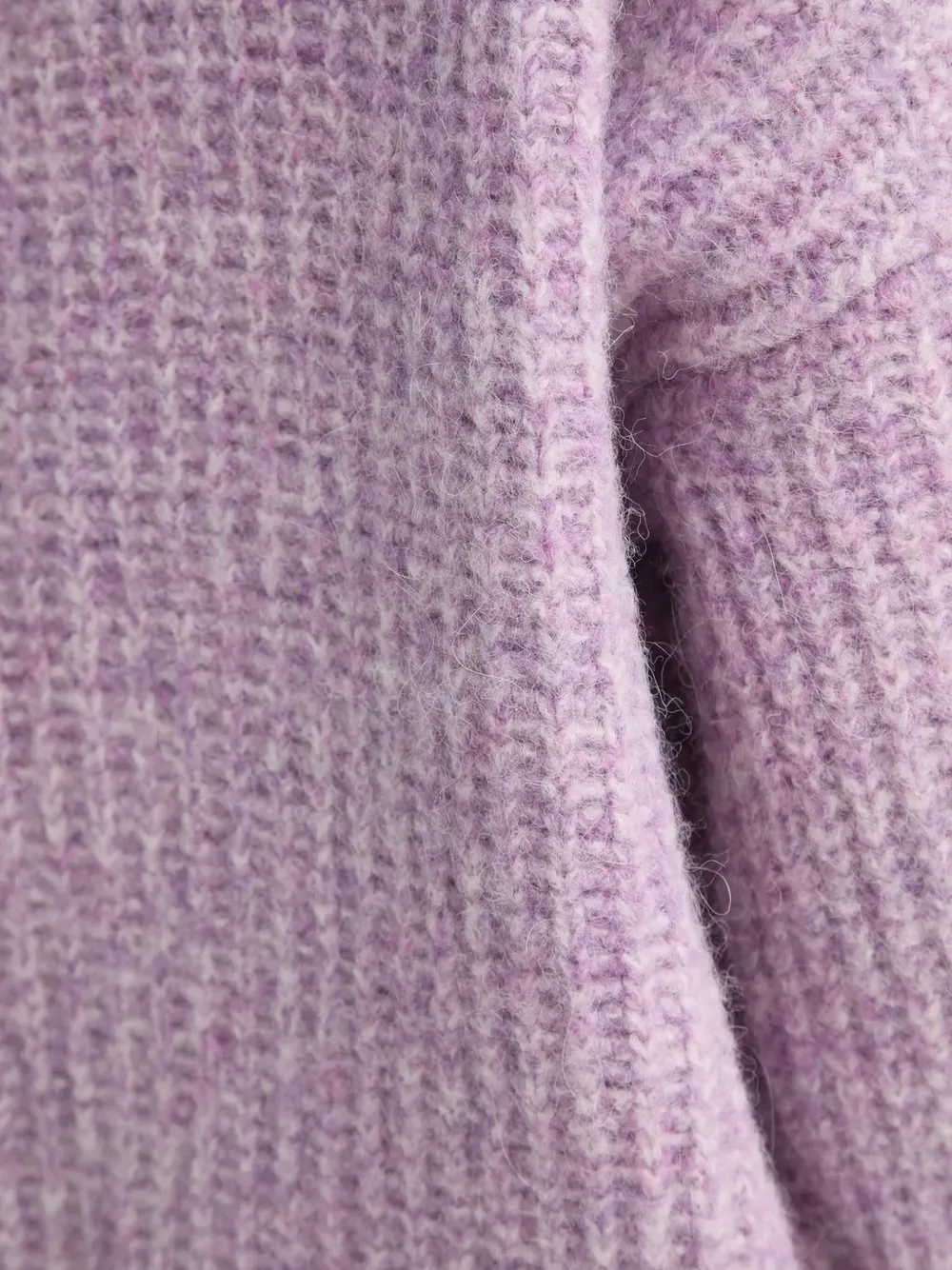 American Vintage Geribbeld vest met textuur Paars