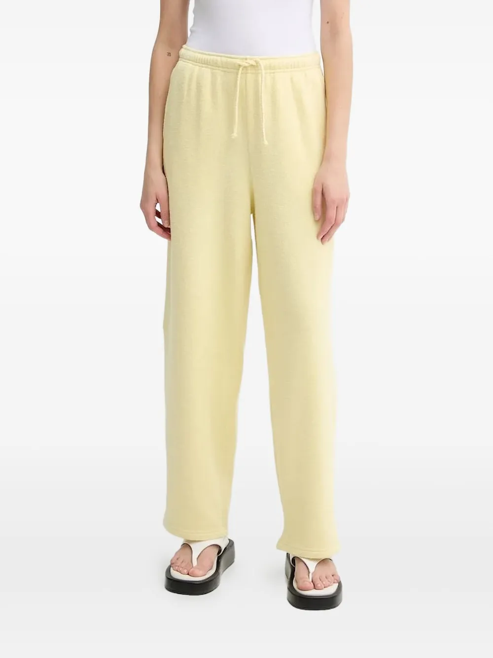 American Vintage drawstring fleece sweatpants | Yellow | Image 1