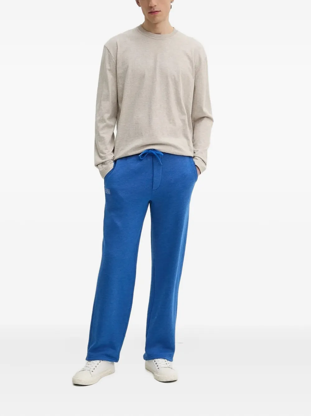American Vintage Doven broek met trekkoord manchetten - Blauw