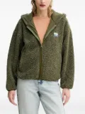 American Vintage hooded teddy fleece top - Green