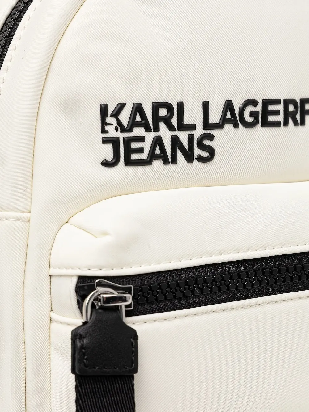 Karl Lagerfeld Jeans Logo-embossed Backpack In White
