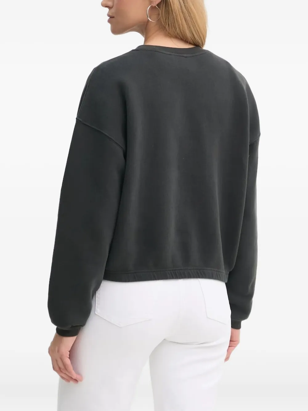 American Vintage Sweater met logoprint Zwart