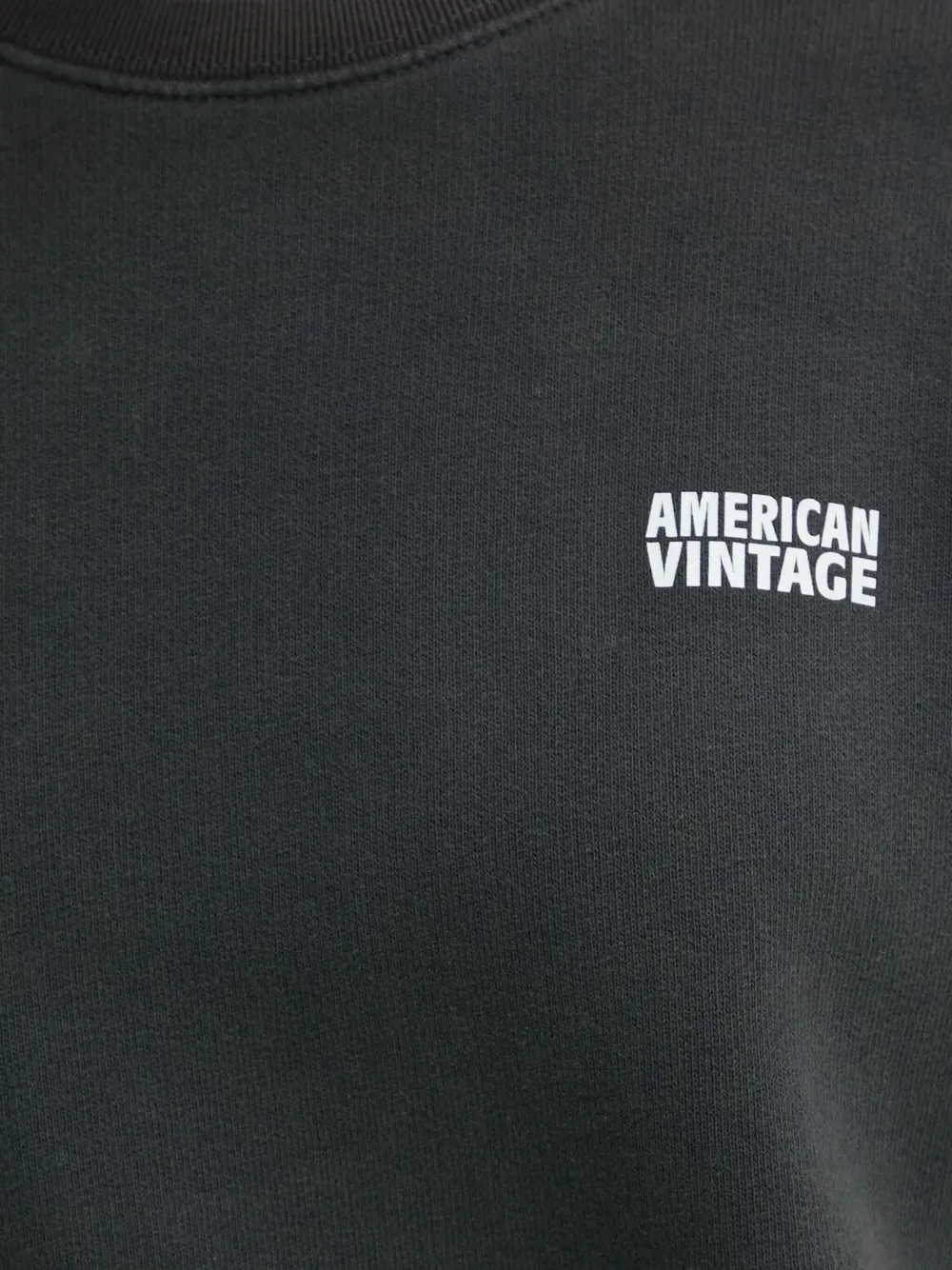 American Vintage Sweater met logoprint Zwart