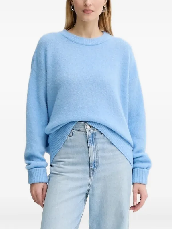 American Vintage crew-neck Sweater Blue FARFETCH UK