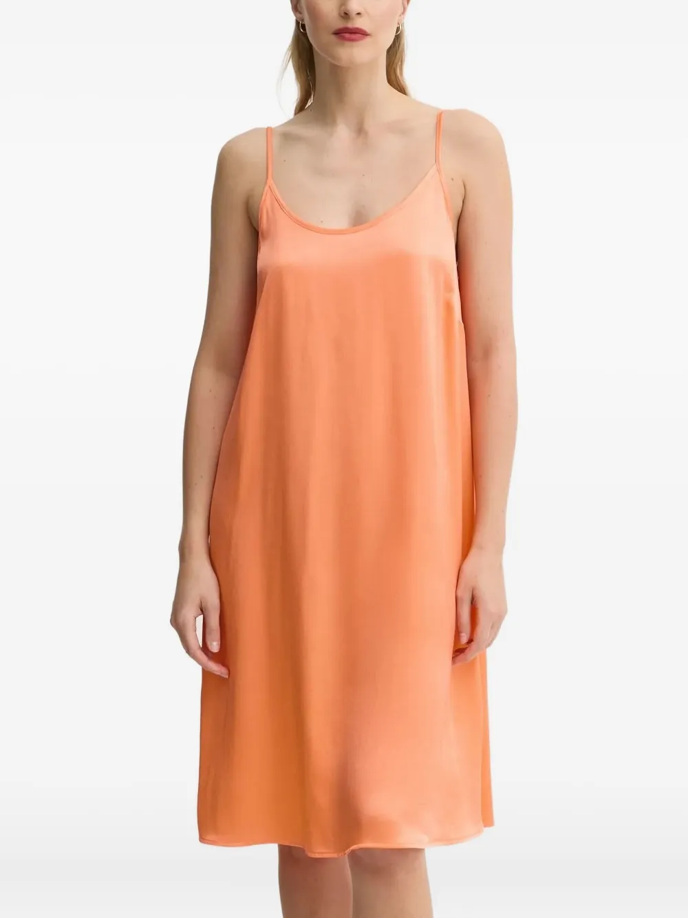 American Vintage Katoenen midi-jurk Oranje