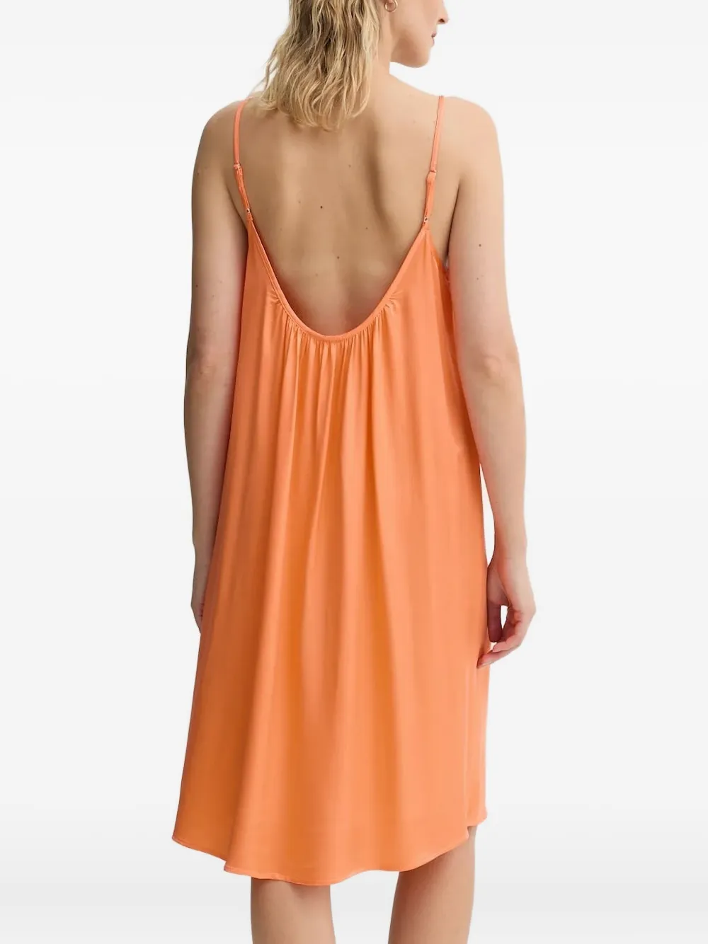 American Vintage Katoenen midi-jurk Oranje