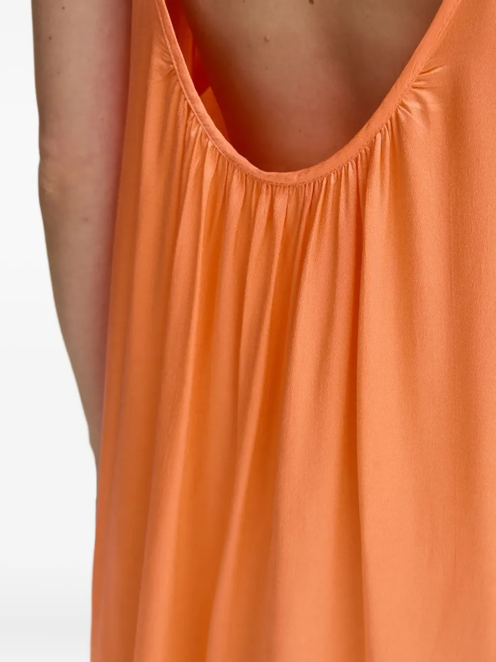 American Vintage Katoenen midi-jurk Oranje