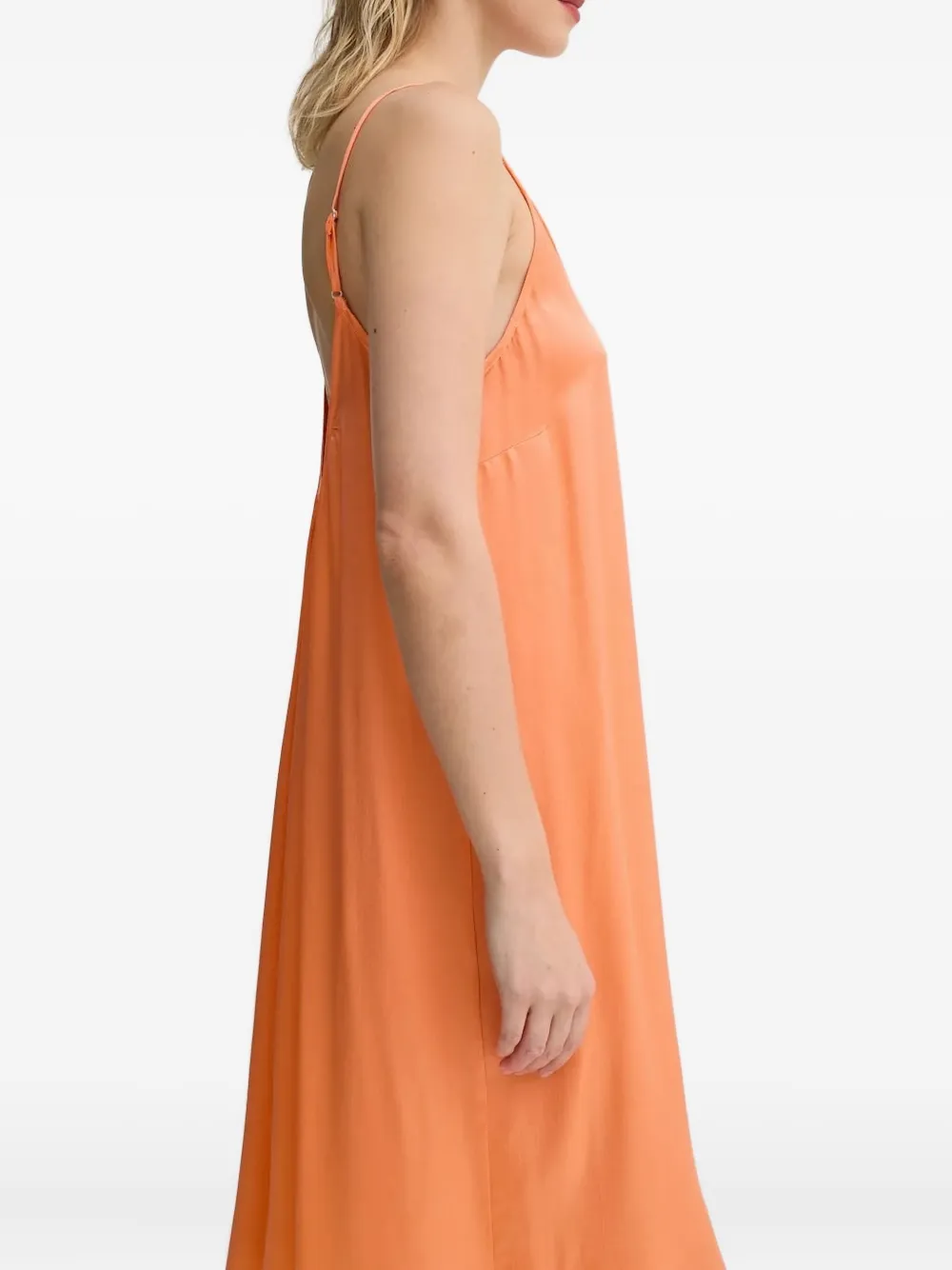 American Vintage Katoenen midi-jurk Oranje