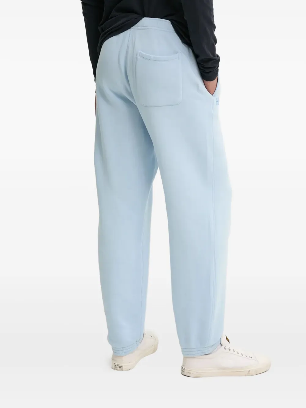 American Vintage Joggingbroek met logoprint Blauw