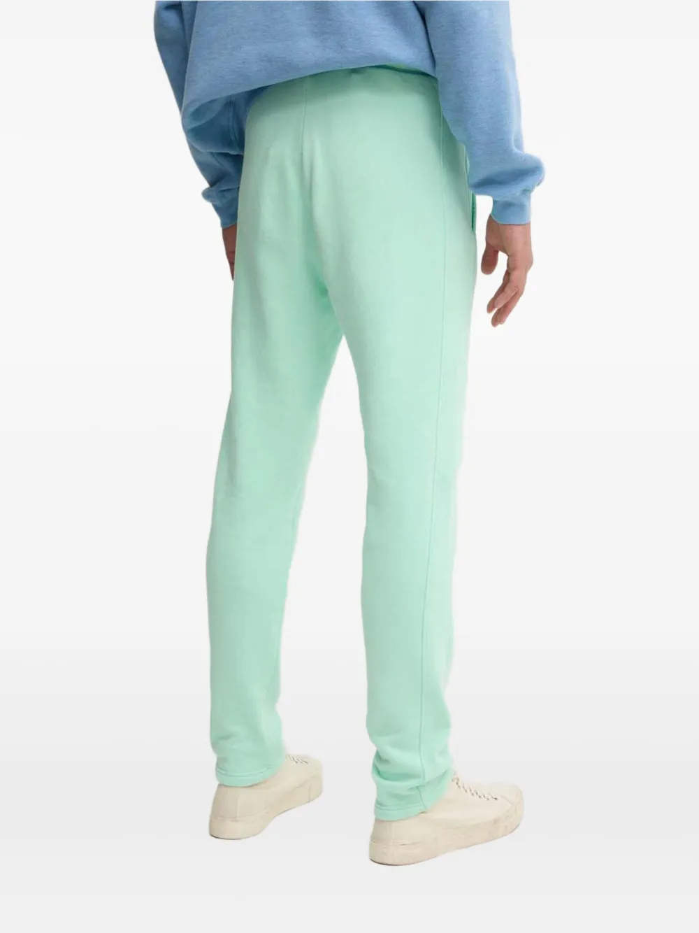 American Vintage Trainingsbroek met logoprint en zijzak Groen