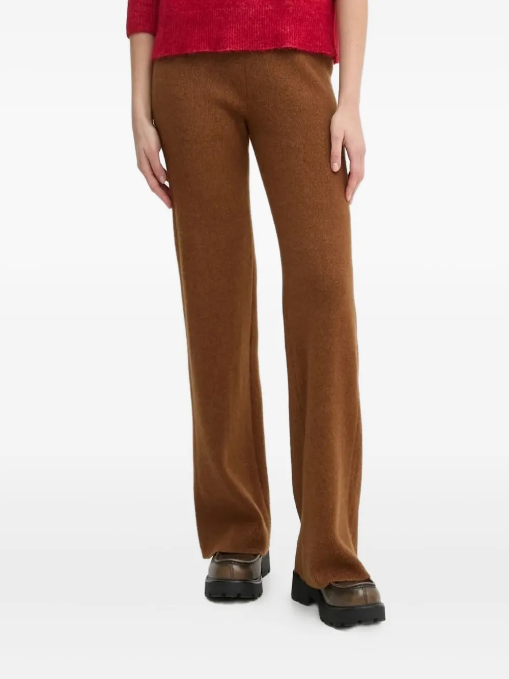 American Vintage Ribgebreide broek Bruin