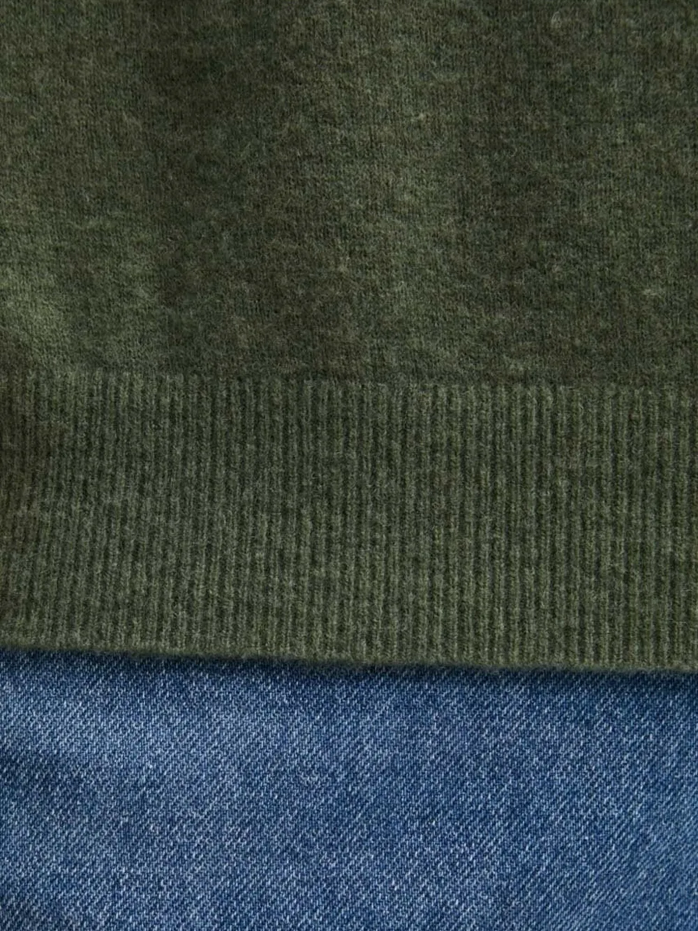 American Vintage Raxow trui van wolblend met ronde hals Groen