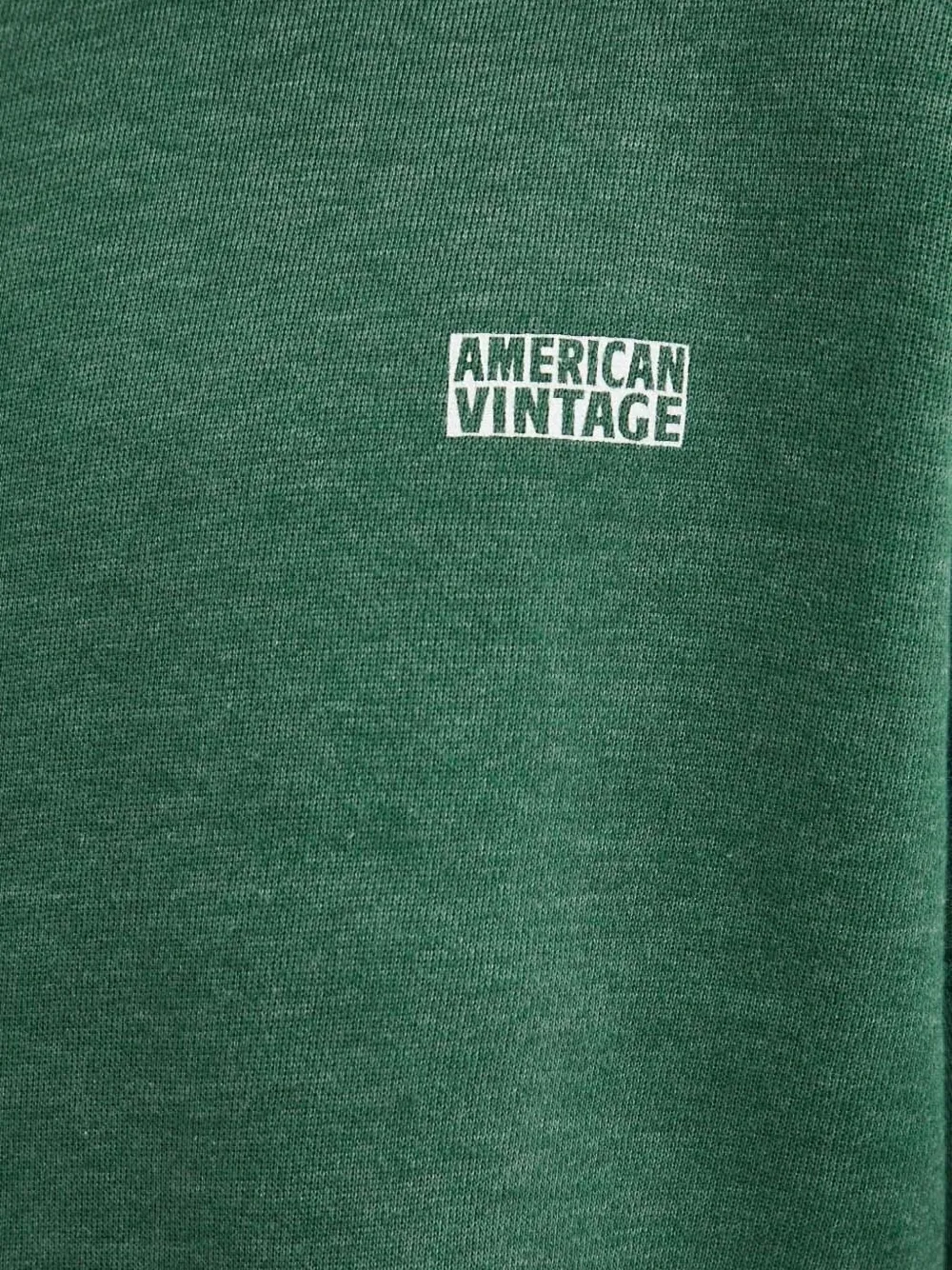 American Vintage Sweater met logo Groen