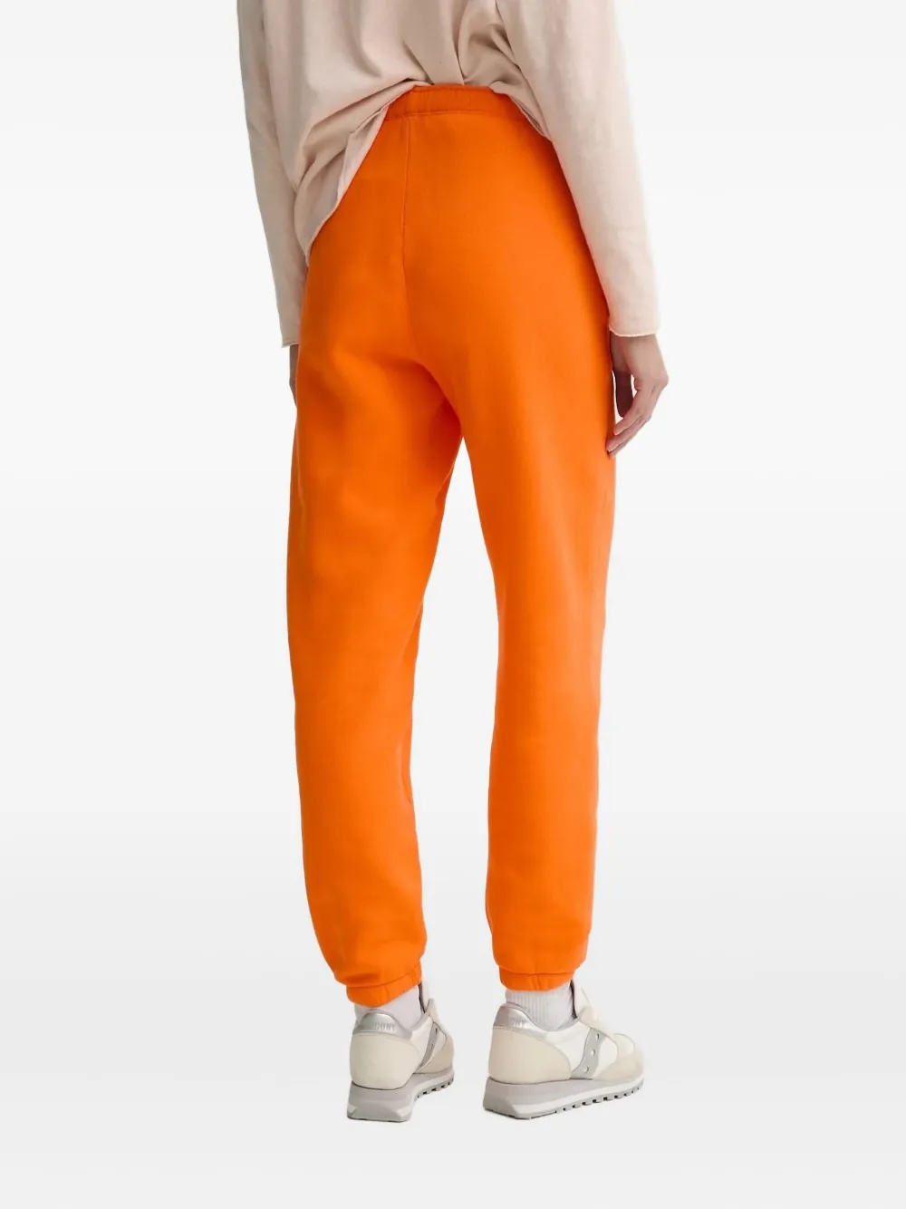 American Vintage Joggingbroek met logoprint Oranje