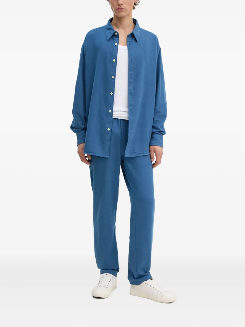 American Vintage Dakota broek met elastische taille - Blauw