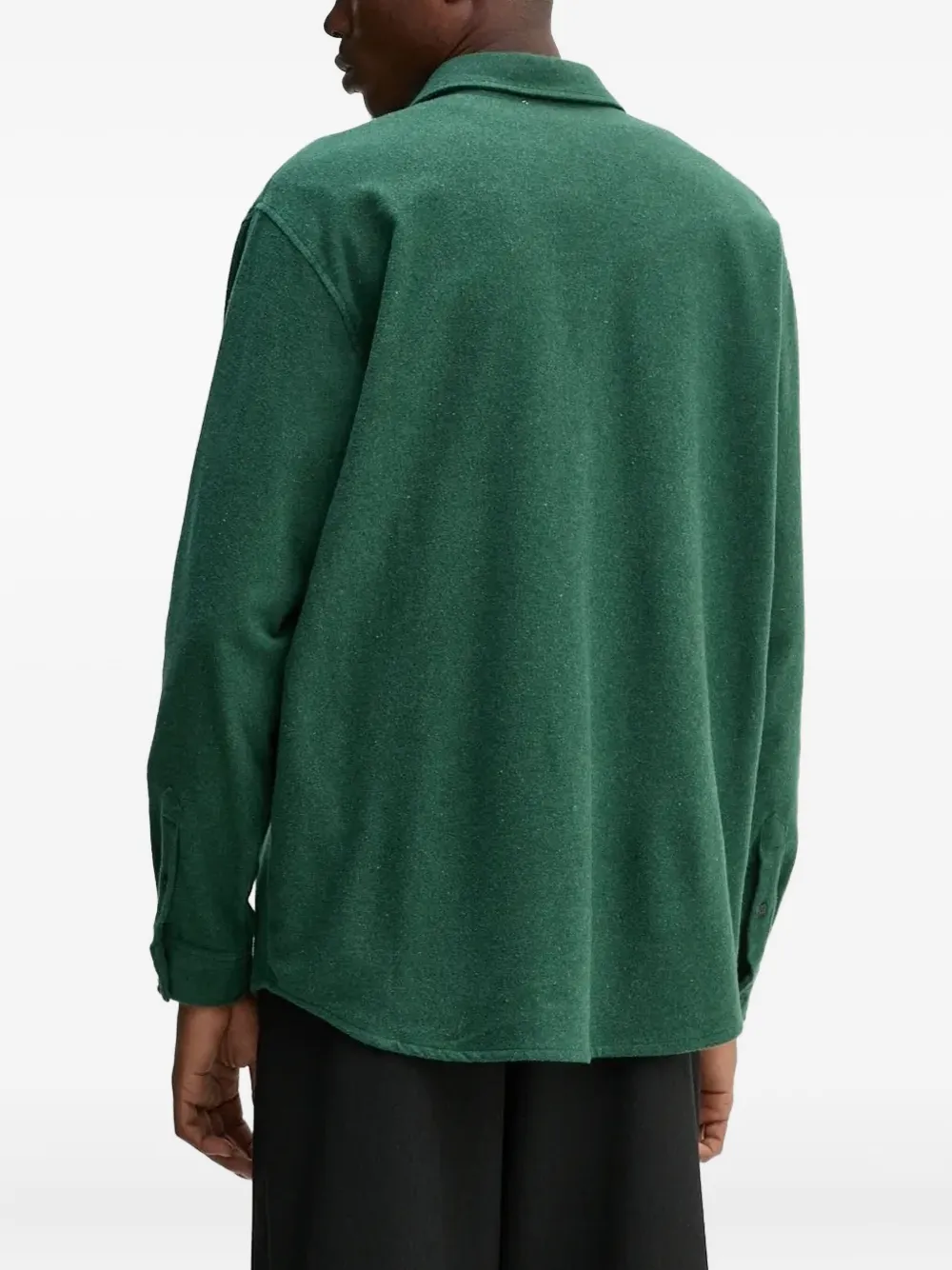 American Vintage Vylow logo-patch shirt - Groen