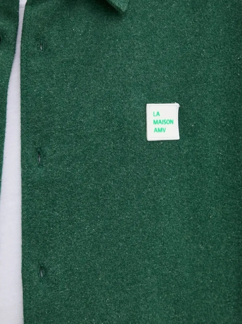 American Vintage Vylow overhemd met logopatch Groen