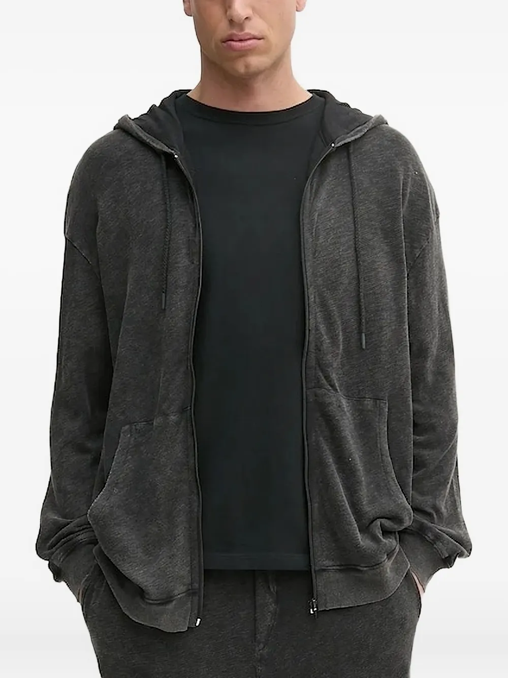 American Vintage Hoodie met rits Grijs