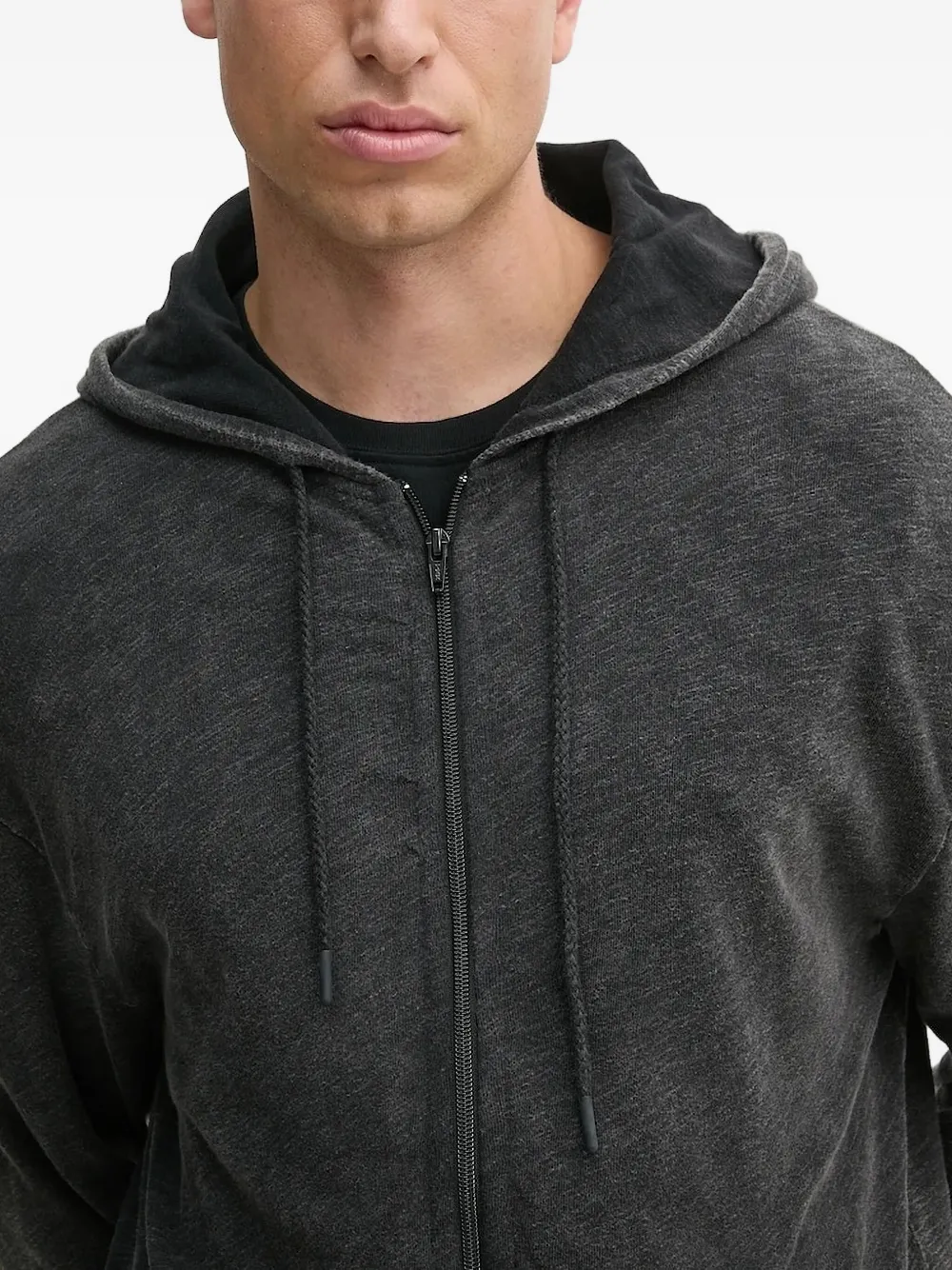 American Vintage Hoodie met rits Grijs