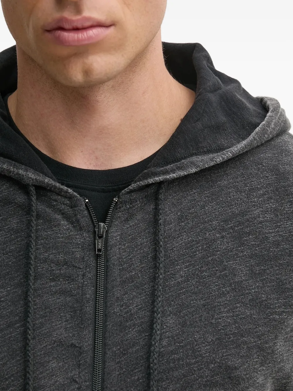 American Vintage Hoodie met rits Grijs