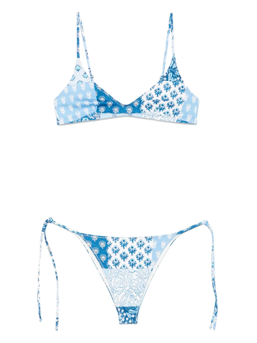 paisley-print bikini set