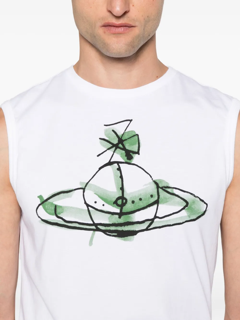Vivienne Westwood Tanktop met print Wit
