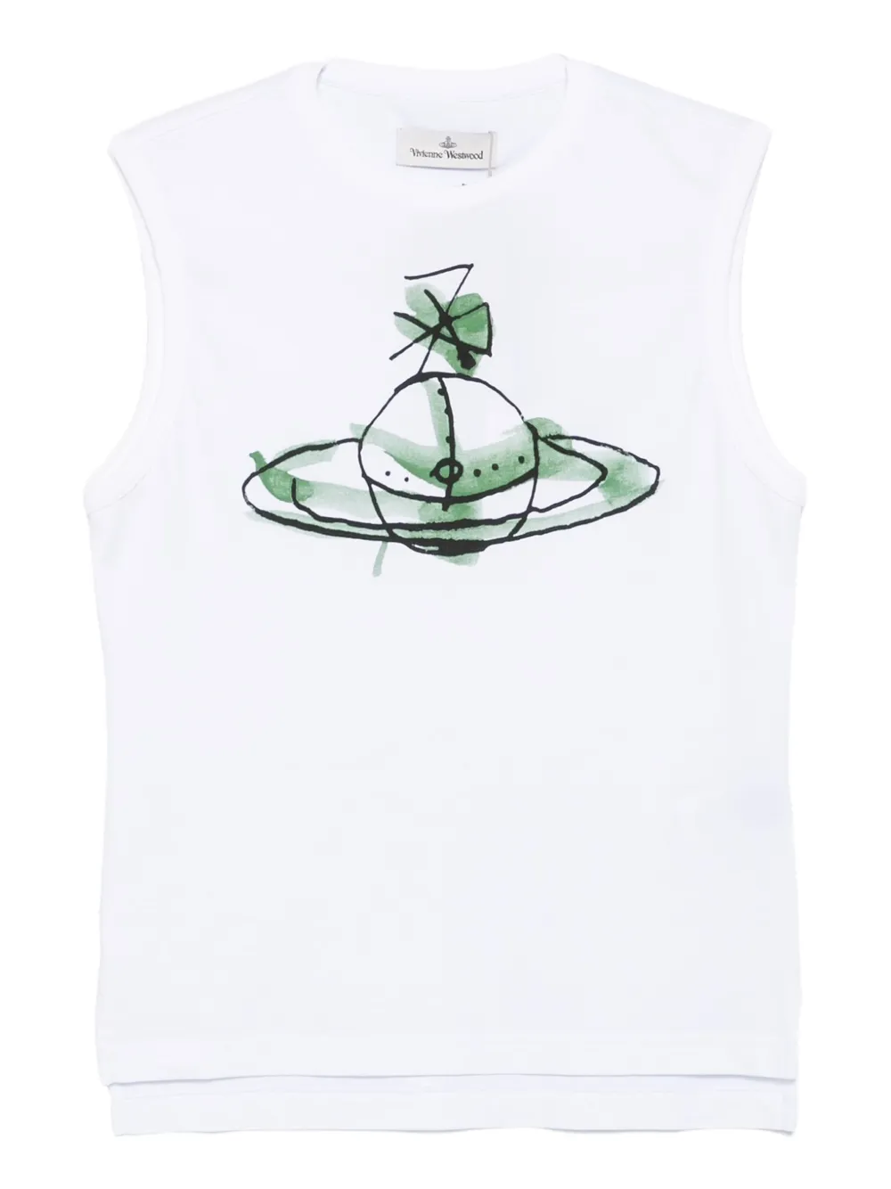 Vivienne Westwood orb-print tank top | White | Image 1