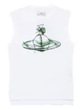 Vivienne Westwood orb-print tank top - White