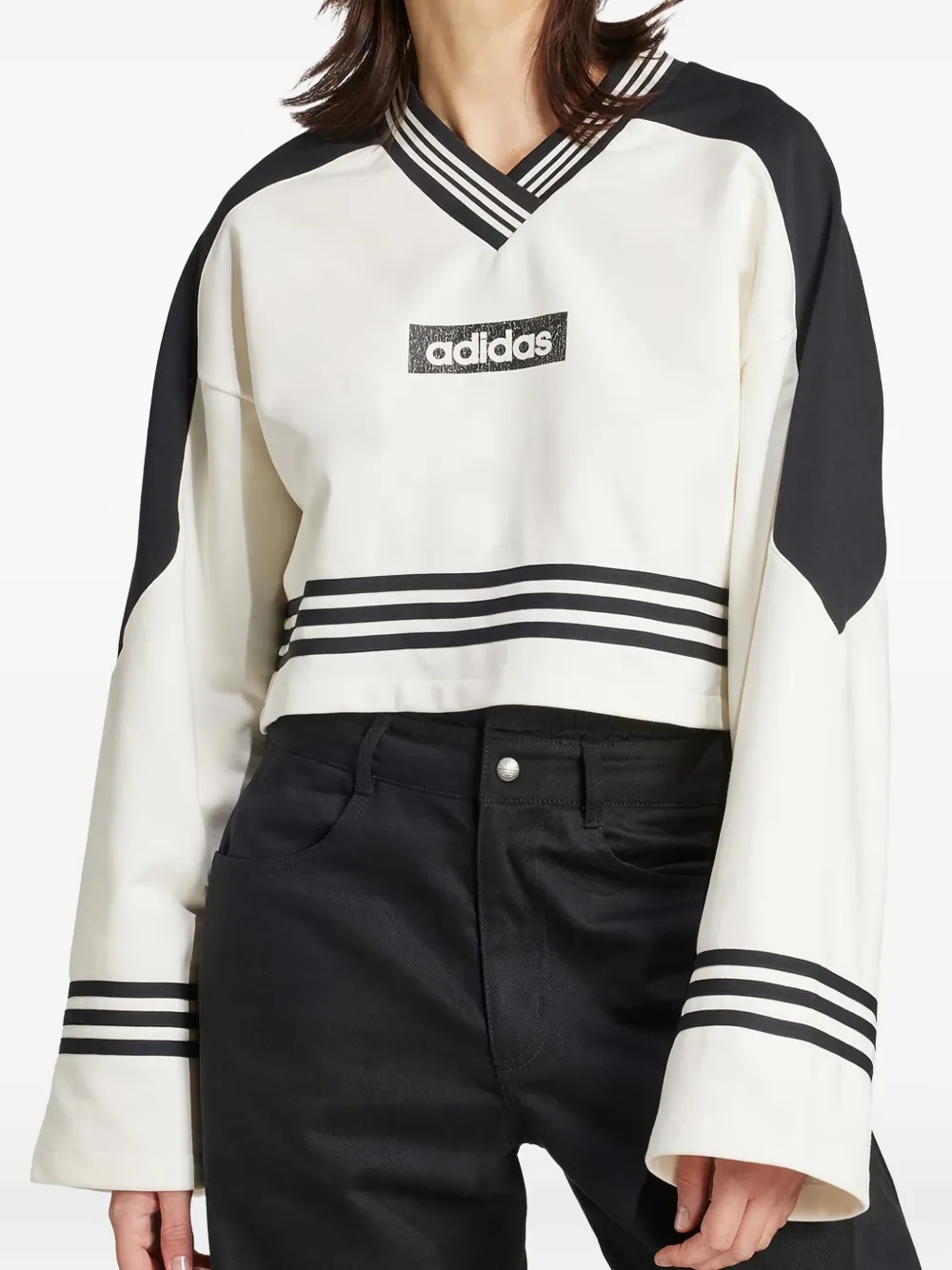 adidas Sweater met ronde hals Wit
