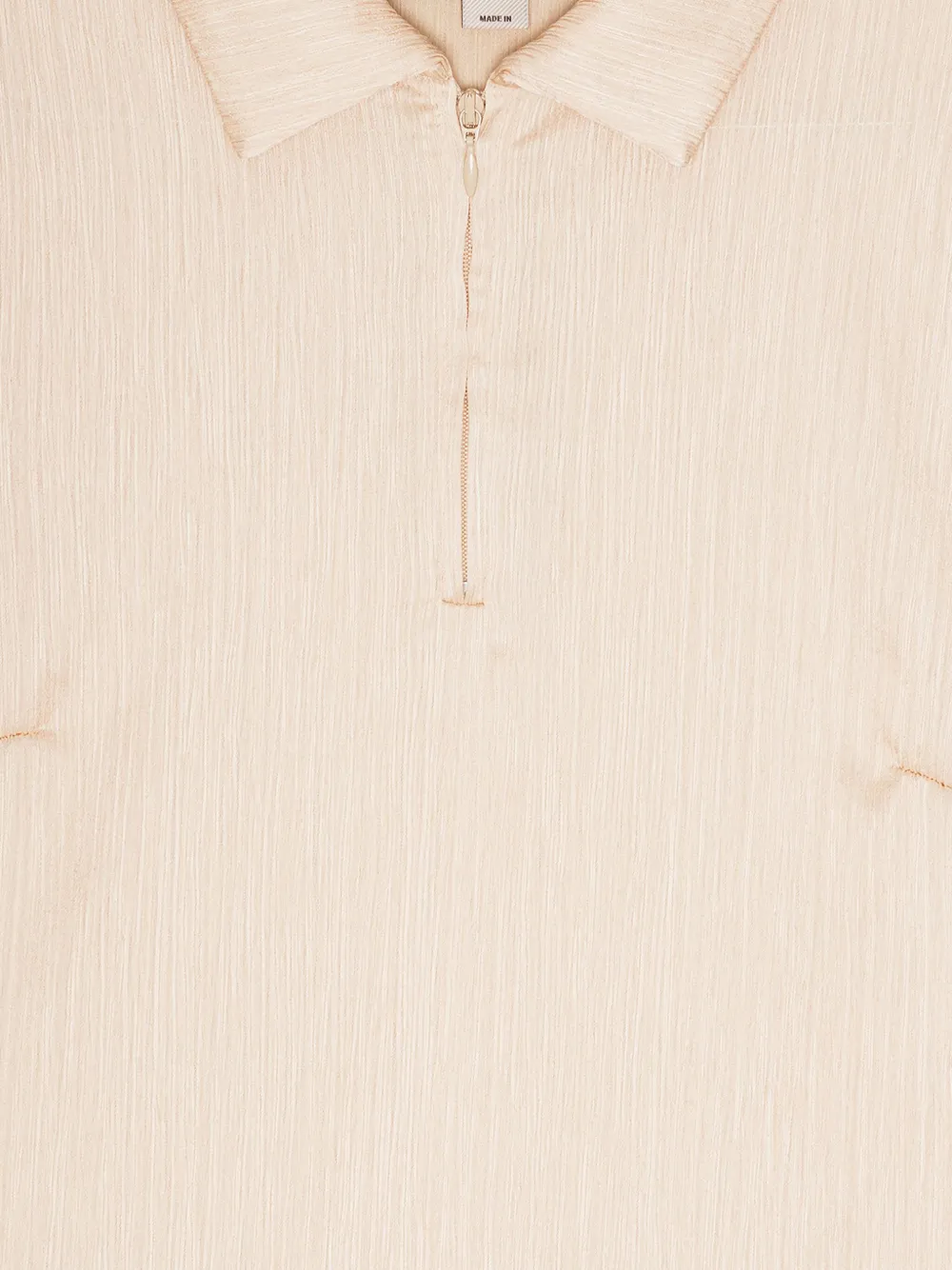 REMAIN Polotop met textuur en rits Beige