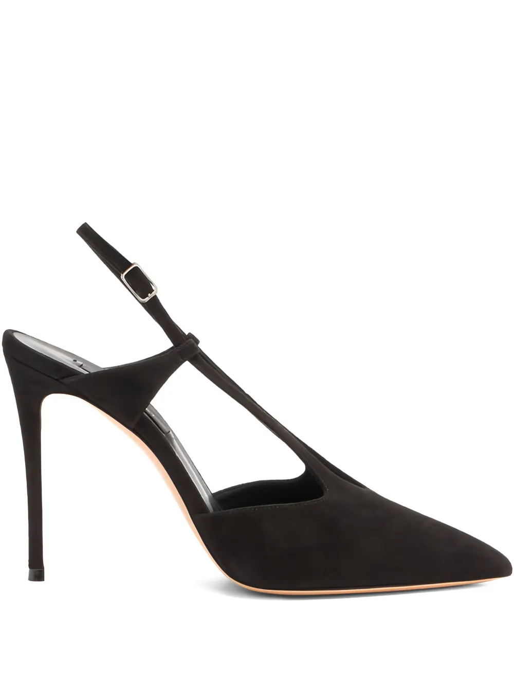Casadei 100 mm Julia Camoscio pumps Zwart