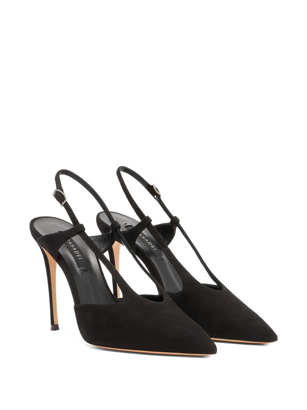 Casadei 100 mm Julia Camoscio pumps Zwart