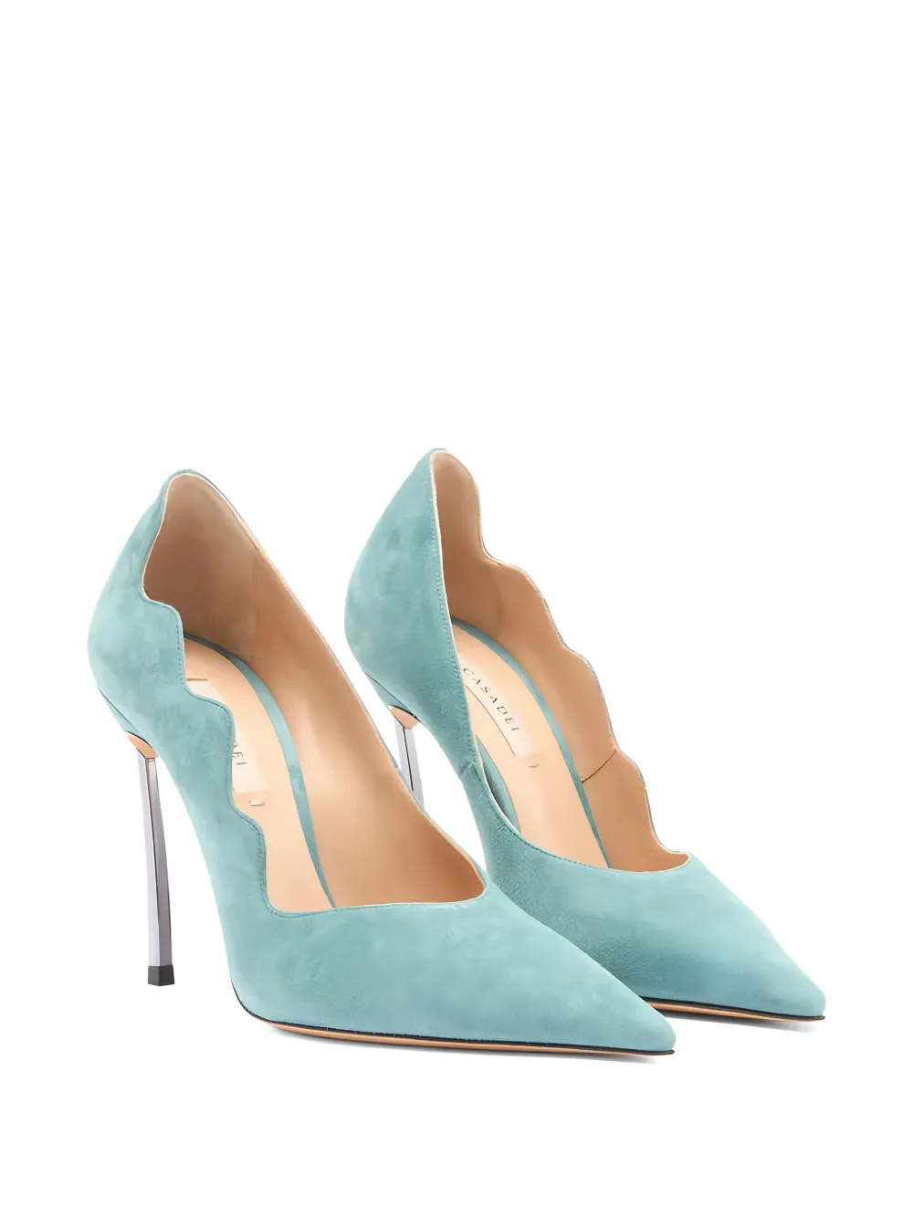 Casadei 100mm Superblade Camoscio pumps Blue