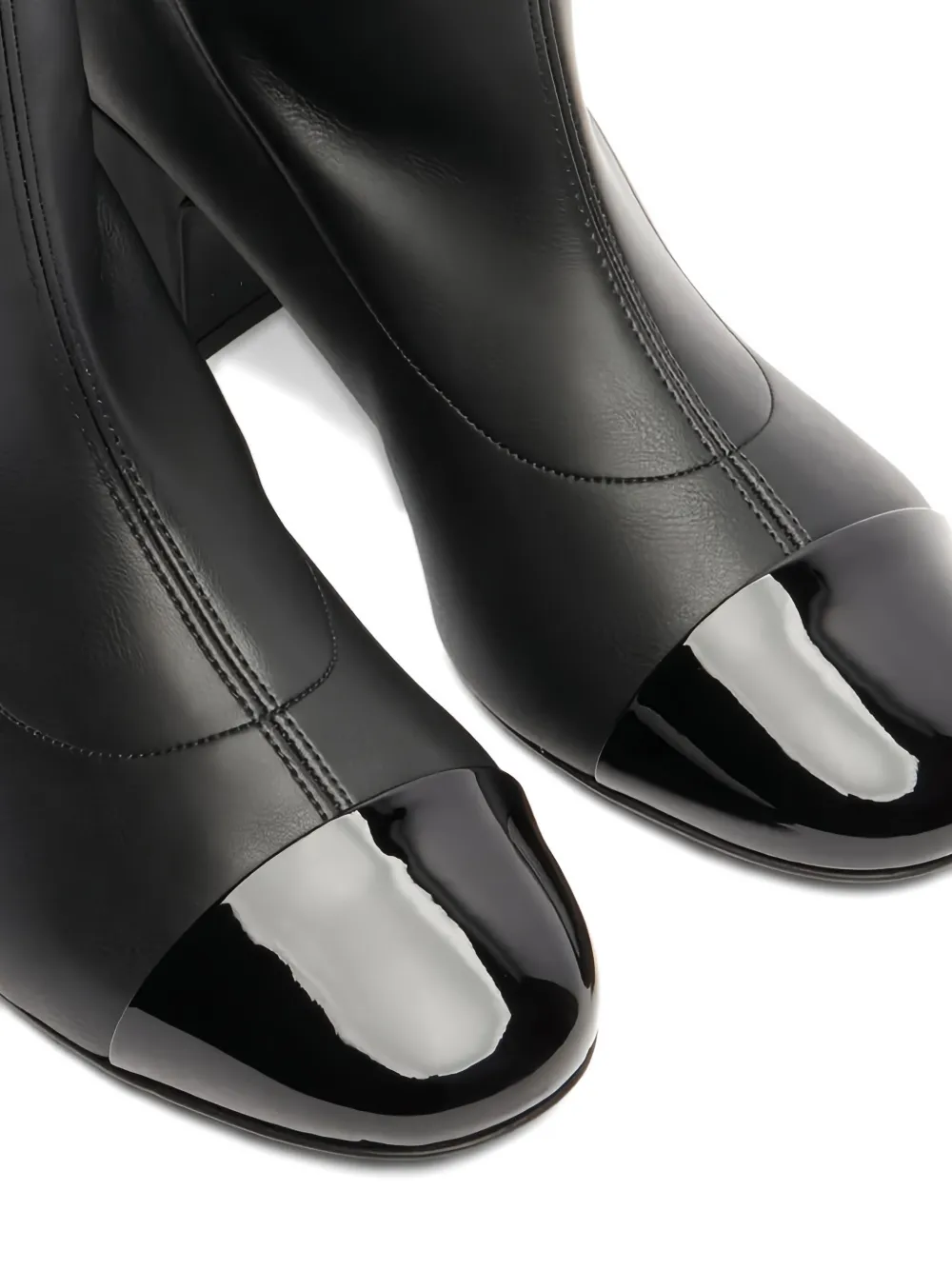 Casadei 50mm leather knee-high boots Black