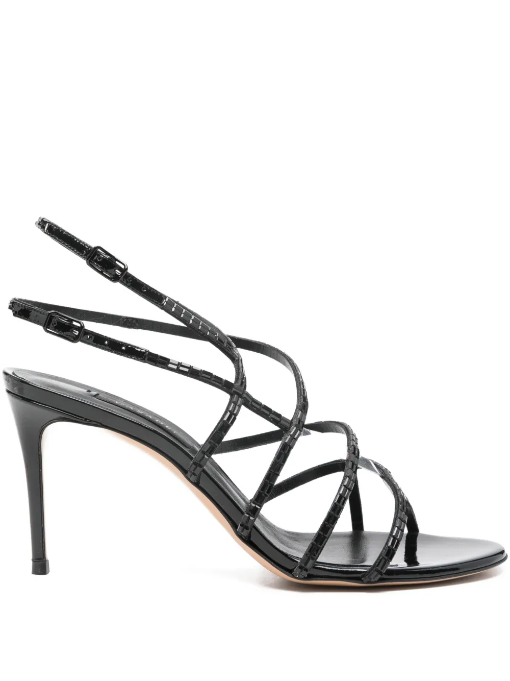 Casadei 90mm round-toe sandals Zwart