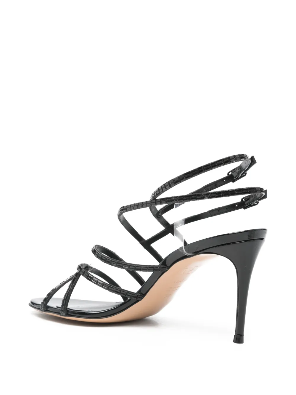Casadei 90mm round-toe sandals Zwart