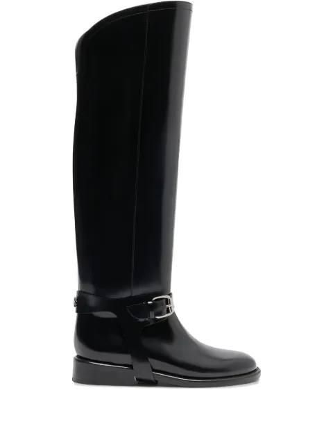 Casadei leather knee-high boots